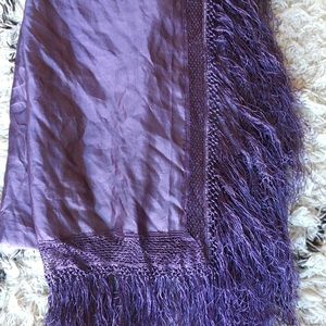 Urban Outfitters silky purple tassel scarf/wrap